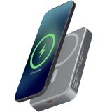 Vue 7 de Batterie externe magnétique Avis 10 000 mAh en aluminium recyclé RCS
