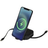 Vue 5 de Câble rétractable 5 en 1 Gloas en matériaux recyclés pour synchronisation de données et charge rapide de 100 W avec kit d’out