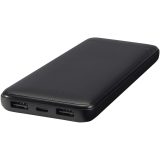 Vue 11 de Batterie de secours Adhil de 10 000 mAh et 10 W en plastique recyclé avec 2 câbles intégrés
