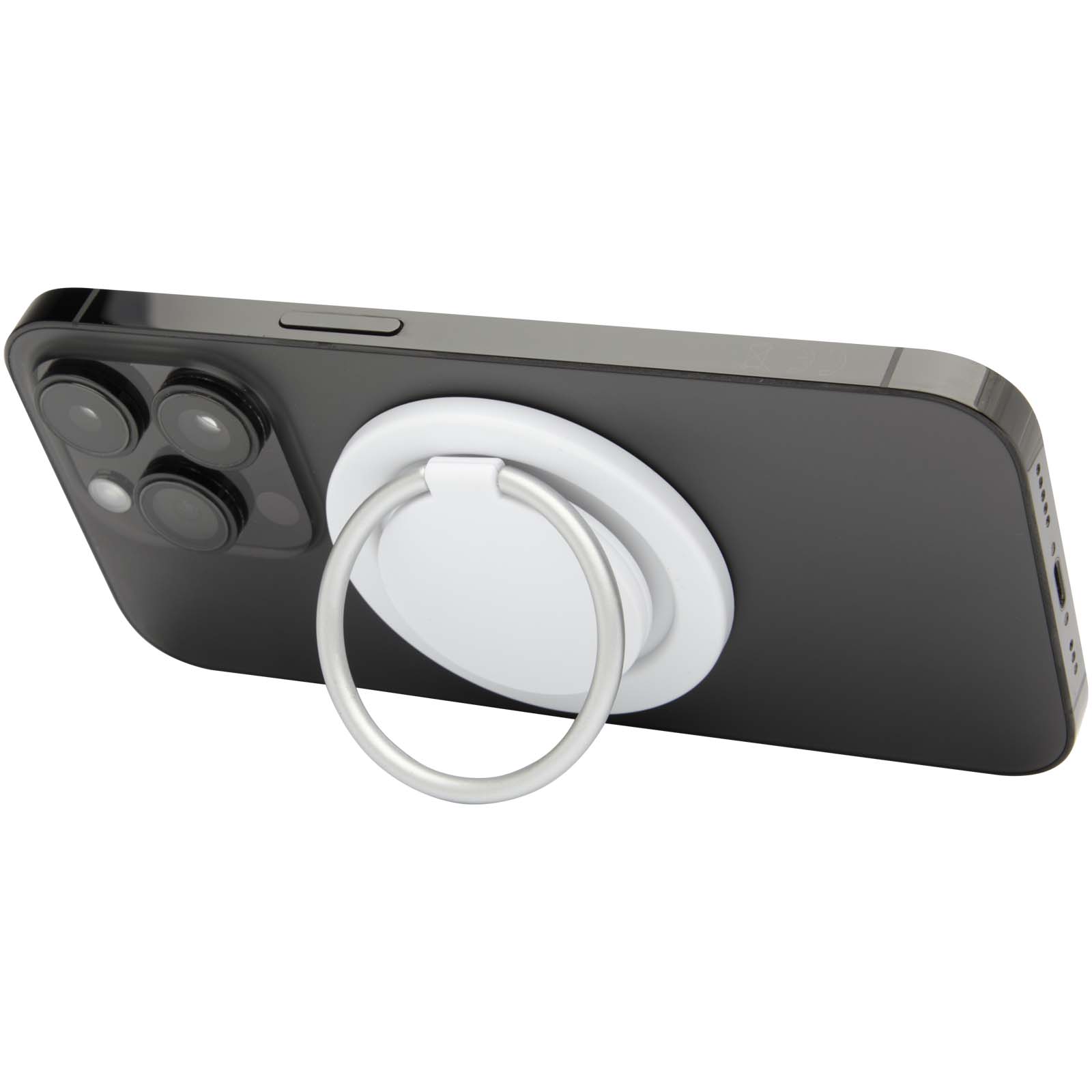 Support de téléphone Albali magnétique en plastique recyclé avec anneau de support