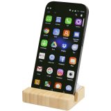 Vue 1 de Support de téléphone Algol avec jouet fidget en plastique recyclé et détails en bambou