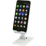 Vue 1 de Support de téléphone Alhena pliable en plastique recyclé avec support de bureau en métal