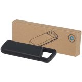 Vue 1 de Batterie externe Alkes de 5 000 mAh et 12 W en plastique recyclé résistante à l’eau avec mousqueton