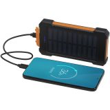 Vue 5 de Batterie de secours solaire Altair robuste de 5 000 mAh et 10 W en plastique recyclé avec lampe de poche intégrée