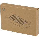 Vue 7 de Batterie de secours solaire Altair robuste de 5 000 mAh et 10 W en plastique recyclé avec lampe de poche intégrée
