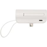 Vue 13 de Batterie de secours Alnair Type-C de5 000 mAh et 10 W en plastique recyclé avec support de retournement intégré et câble 2 en
