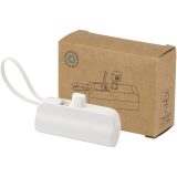 Vue 11 de Batterie de secours Alnair Type-C de5 000 mAh et 10 W en plastique recyclé avec support de retournement intégré et câble 2 en