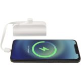 Vue 12 de Batterie de secours Alnair Type-C de5 000 mAh et 10 W en plastique recyclé avec support de retournement intégré et câble 2 en