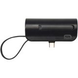 Vue 6 de Batterie de secours Alnair Type-C de5 000 mAh et 10 W en plastique recyclé avec support de retournement intégré et câble 2 en