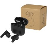 Vue 1 de Oreillette Bluetooth® True Wireless Alterf en plastique recyclé avec embouts en silicone