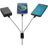 Vue 4 de Câble de recharge 5-en-1 Alphecca en aluminium recyclé et RPET