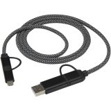 Vue 1 de Câble de recharge magnétique 4-en-1 SMART 65 W, 100 cm, certifié RCS