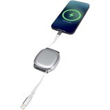 Vue 5 de Câble de recharge PD CarPlay rétractable en plastique recyclé Alphard 100 W