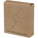 Vue 6 de Câble de recharge PD CarPlay rétractable en plastique recyclé Alphard 100 W