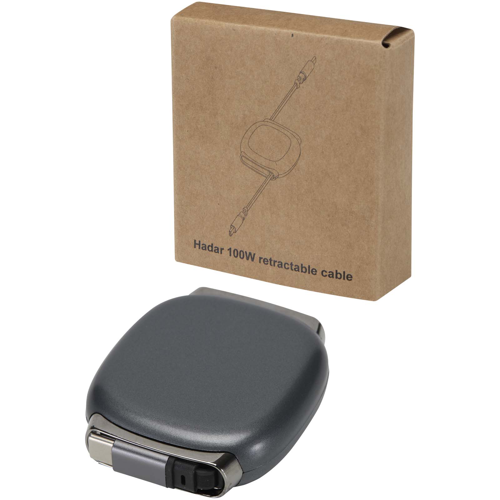 Câble de recharge PD CarPlay rétractable en plastique recyclé Alphard 100 W