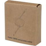 Vue 12 de Câble de recharge PD CarPlay rétractable en plastique recyclé Alphard 100 W