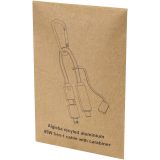 Vue 5 de Câble de recharge Algieba 65 W 3-en-1 en aluminium recyclé avec mousqueton