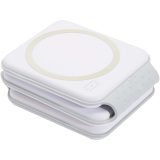 Vue 4 de Chargeur sans fil pliable Armus 3 en 1 de 15 W en plastique recyclé