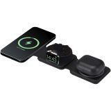 Vue 6 de Chargeur sans fil pliable Armus 3 en 1 de 15 W en plastique recyclé