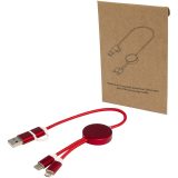 Vue 8 de Câble 5 en 1 Alasia en aluminium et plastique recyclés de 30 cm pour la synchronisation des données et la charge rapide de 27