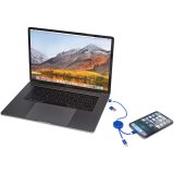 Vue 6 de Câble 5 en 1 Alasia en aluminium et plastique recyclés de 30 cm pour la synchronisation des données et la charge rapide de 27