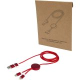 Vue 8 de Câble 5 en 1 Alasia en aluminium et plastique recyclés de 150 cm pour la synchronisation des données et la charge rapide de 2