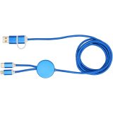 Vue 2 de Câble 5 en 1 Alasia en aluminium et plastique recyclés de 150 cm pour la synchronisation des données et la charge rapide de 2