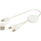 Vue 12 de Câble 5 en 1 Citala en plastique recyclé de 30 cm pour la synchronisation des données et la charge rapide de 27 W