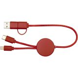 Vue 17 de Câble 5 en 1 Citala en plastique recyclé de 30 cm pour la synchronisation des données et la charge rapide de 27 W