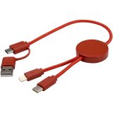 Vue 19 de Câble 5 en 1 Citala en plastique recyclé de 30 cm pour la synchronisation des données et la charge rapide de 27 W