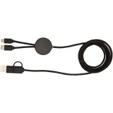 Vue 3 de Câble 5 en 1 Citala en plastique recyclé de 150 cm pour la synchronisation des données et la charge rapide de 27 W