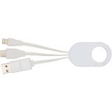 Vue 2 de Câble de charge 4 en 1 Troop en plastique recyclé