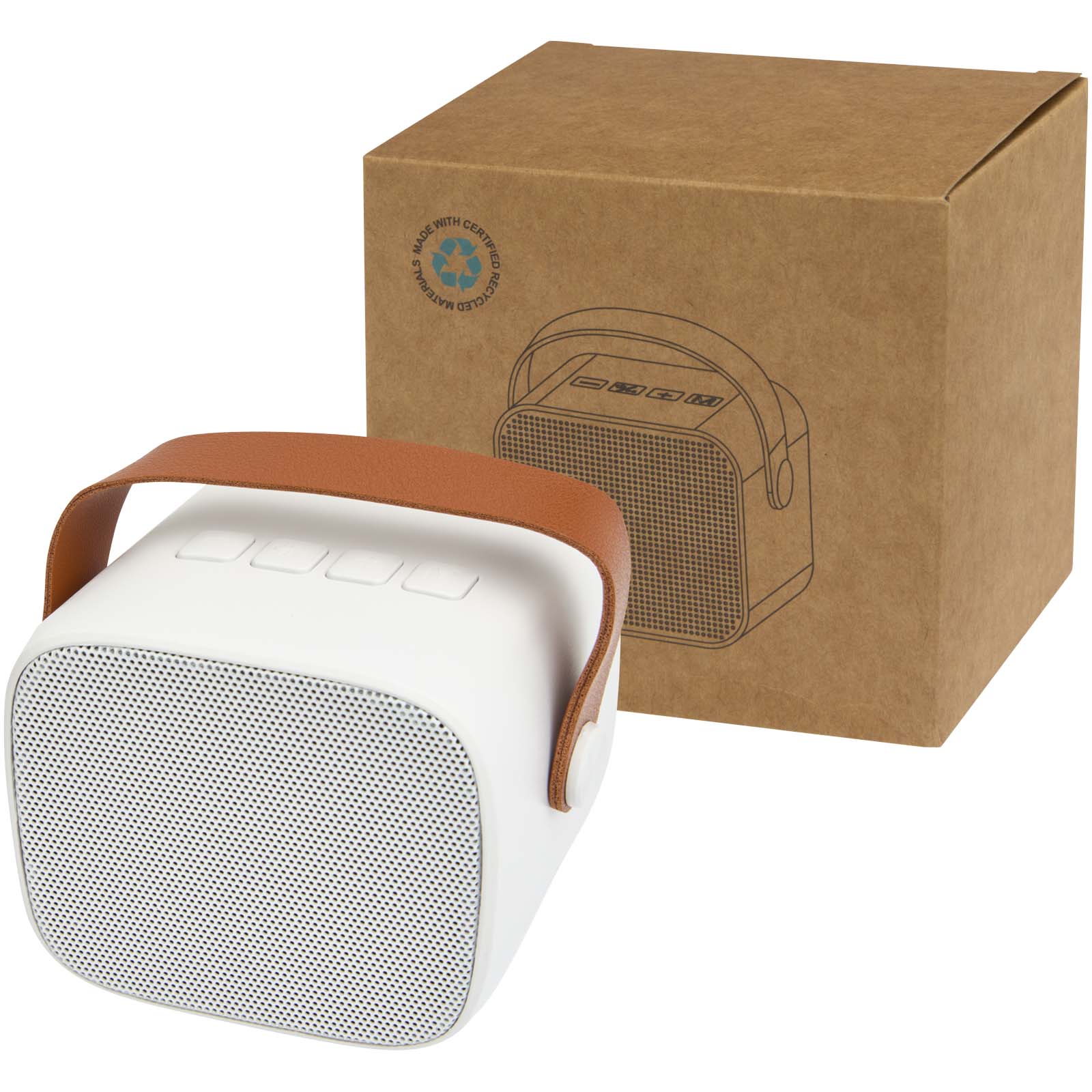 Haut-parleur sans fil Diya de 3 W en plastique recyclé
