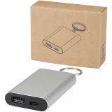 Vue 1 de Batterie de secours Arcturus en aluminium recyclé de 2 000 mAh avec porte-clés