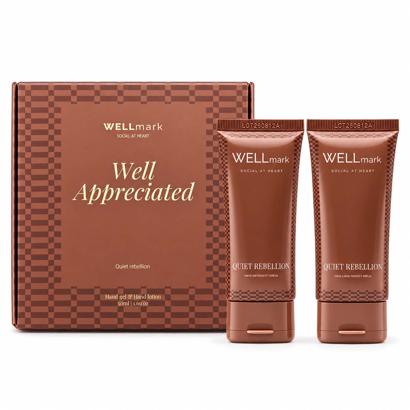 Coffret cadeau Wellmark Quite Rebellion comprenant un savon pour les mains de 70 ml et une lotion pour les mains de 70 ml