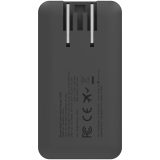 Vue 3 de Chargeur de voyage rapide 65 W avec câble et étui de voyage Xtorm