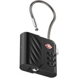 Vue 2 de Cadenas à combinaison Xtorm Lock Tag TSA avec traceur de localisation