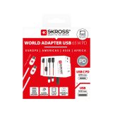 Vue 7 de Adaptateur universel SKROSS® MUV AC65PD avec câble USB-C