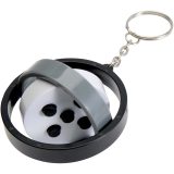 Vue 4 de Porte-clés fidget gyroscope en plastique recyclé Spinx