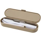 Vue 3 de Ensemble de couverts Runa avec couvercle en bambou