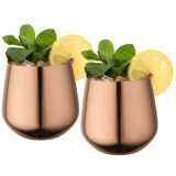 Vue 3 de Lot de tasses en acier inoxydable Cascade 540 ml