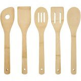Vue 3 de Ensemble d’outils de cuisine Tala en bambou