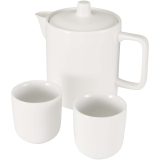 Vue 3 de Service à thé avec théière et tasses Suki
