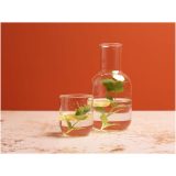 Vue 3 de Ensemble carafe et tasse en verre Amelie en finition mate