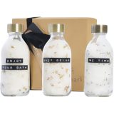 Vue 1 de Coffret cadeau avec sel de bain WELLmark Just Relax avec 3 pièces de 200 ml