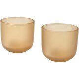 Vue 3 de Gobelets en verre Male de 200 ml - lot de 2 en finition mate
