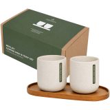 Vue 1 de Ensemble Originalhome composé d'un plateau ovale en bois et d'un mug en céramique de 150 ml