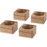 Vue 1 de Ronds de serviette en bois d'acacia Napora