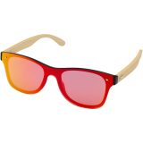 Vue 4 de Lunettes de soleil Tan avec branches en bambou