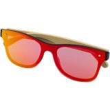 Vue 6 de Lunettes de soleil Tan avec branches en bambou